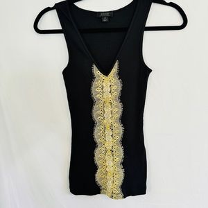 VtG Y2K Express Lace Beaded Embellished Tank Top Sz XS